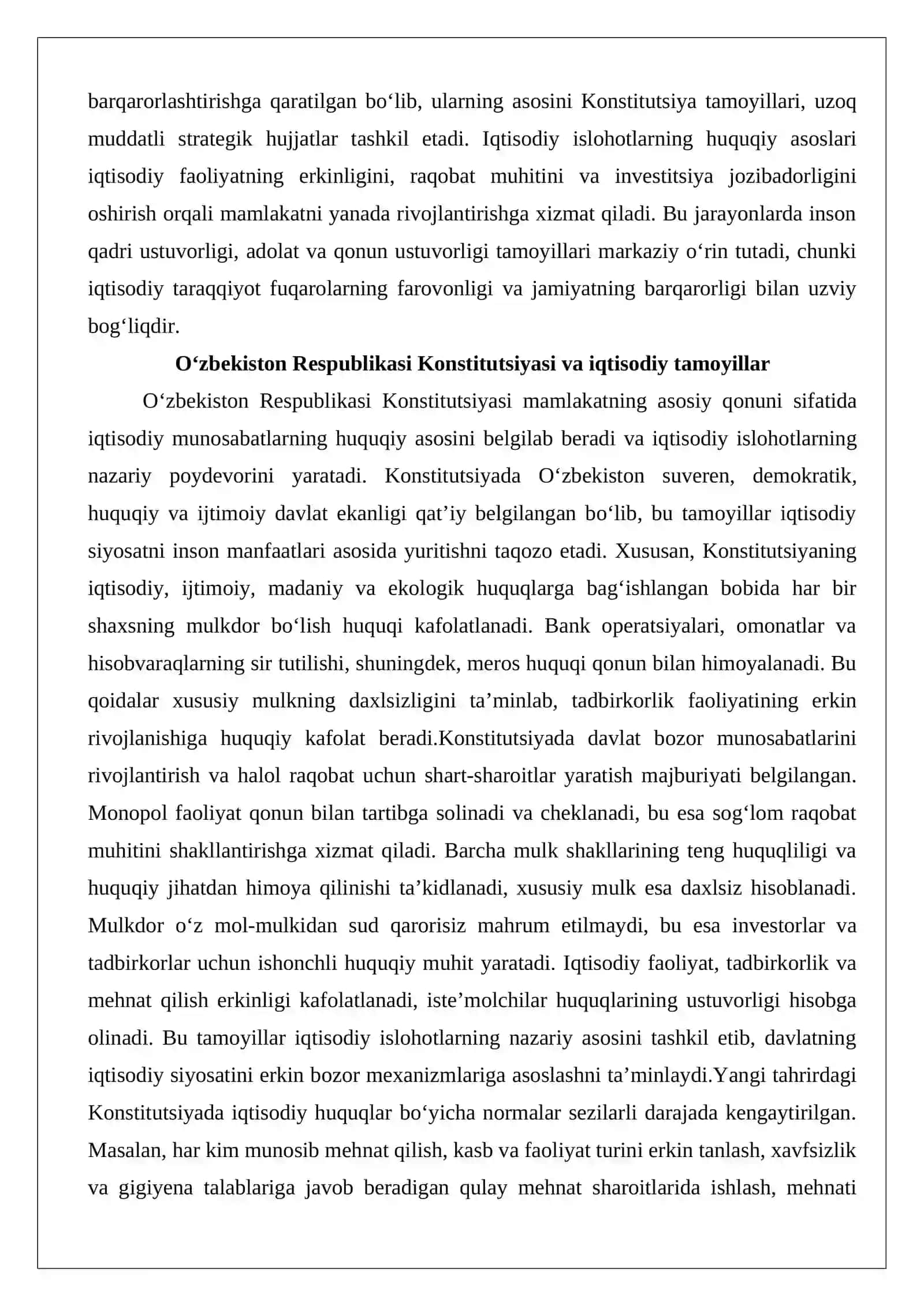 Yangi O‘zbekistonda iqtisodiy islohotlarning strategik maqsadlari va taraqqiyotning yangi bosqichi 3