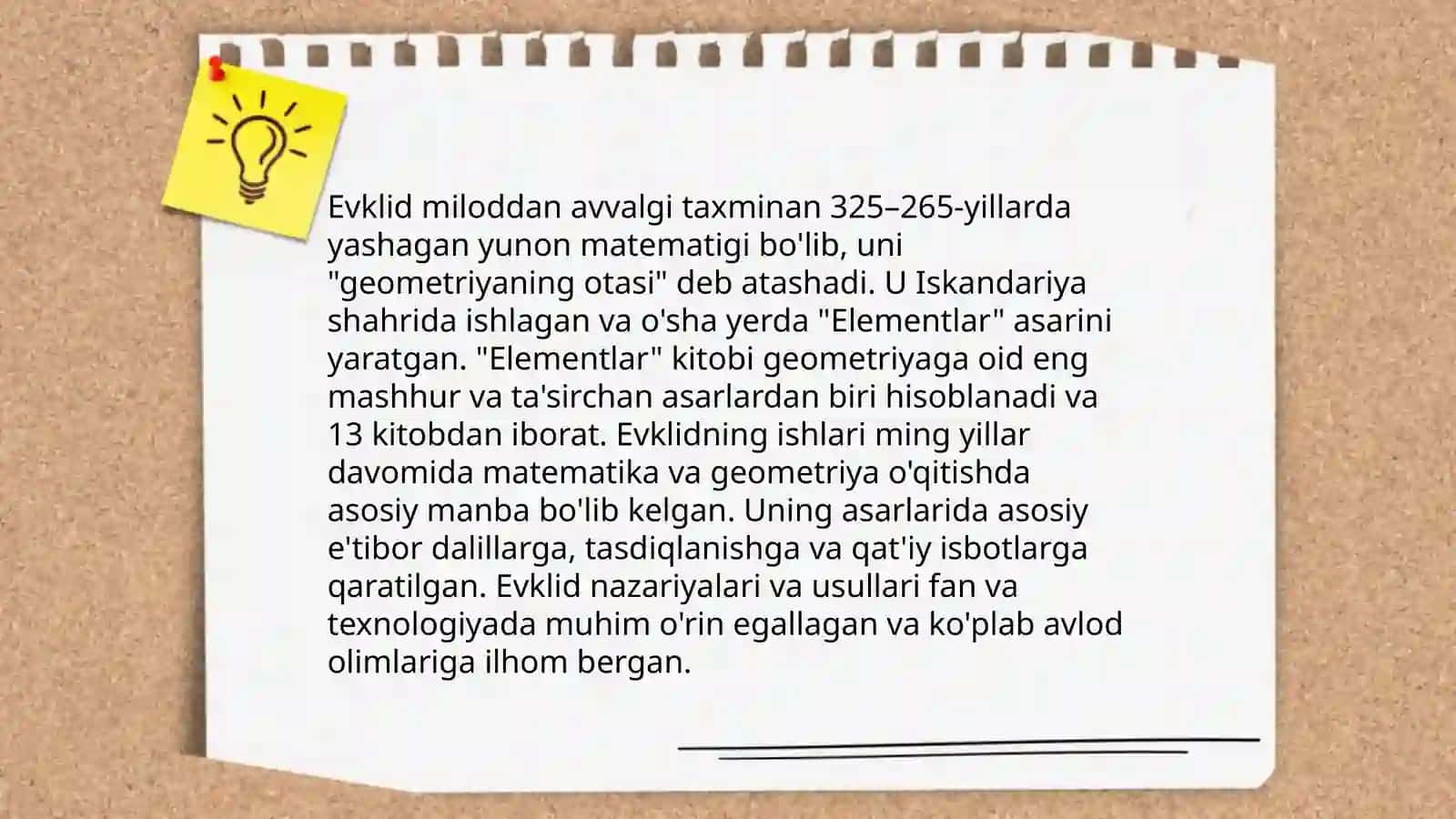Yevklid va Erotosfen hayoti va ijodi 3
