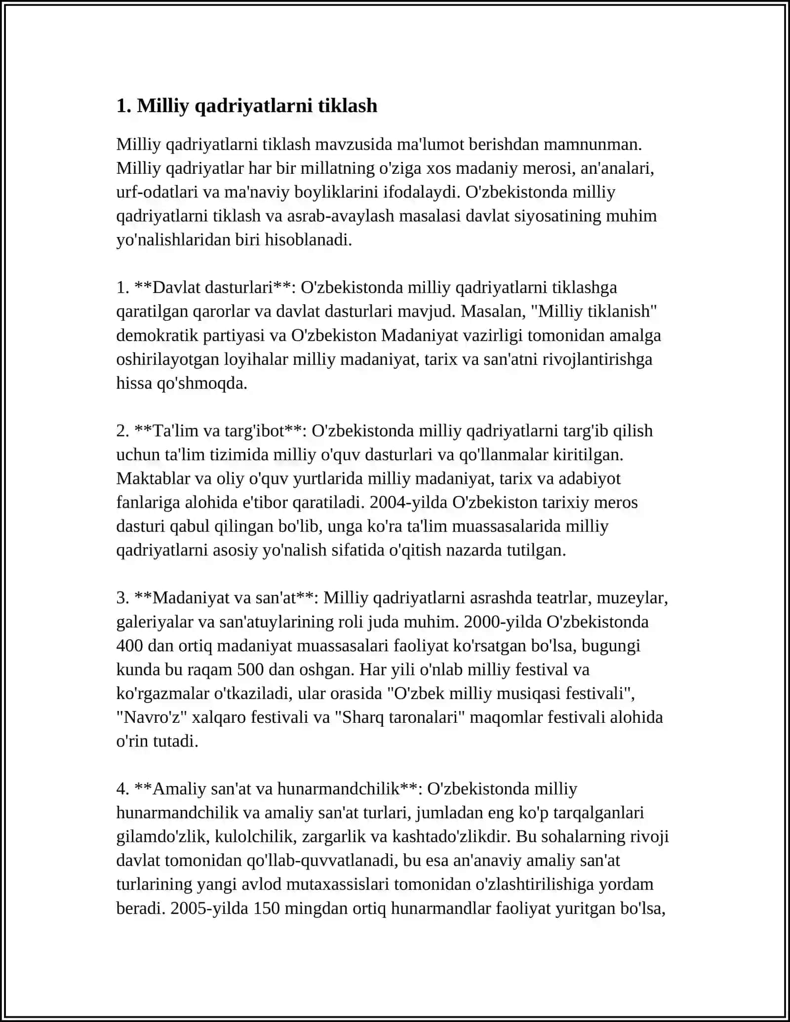 YANGI O'ZBEKISTONDA AMALAGA OSHIRILAYOTGAN MA'NAVIY O'ZGARISHLAR 3