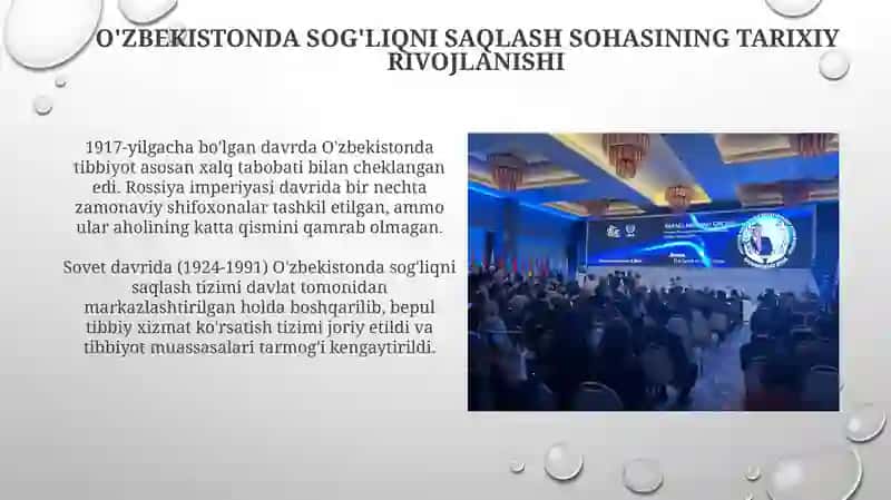O'zbekistonda sog'liqni saqlash sohasining rivojlanishi 3