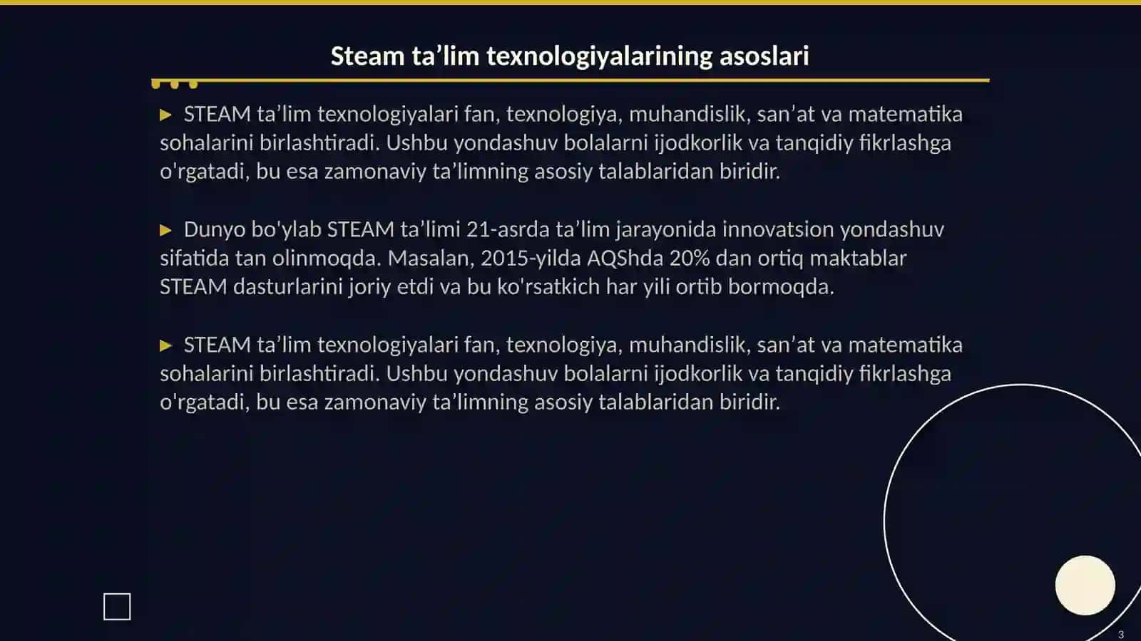 Steam taʼlim texnologiyasining maktabgacha yoshdagi bolalar taʼlim jarayoniga taʼsiri 3
