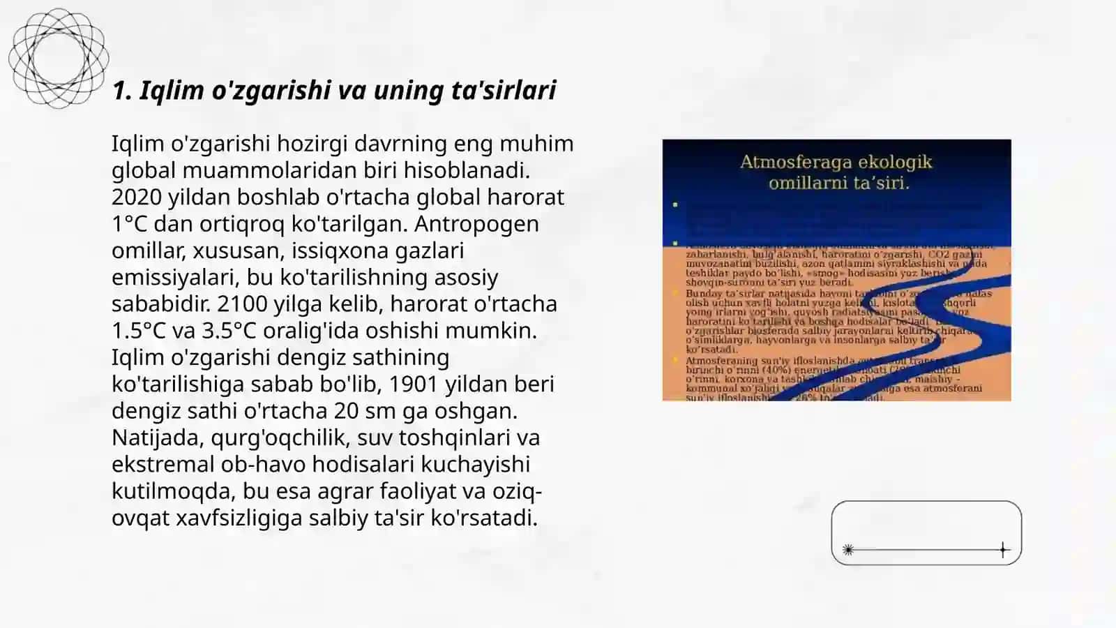 Iqlim o'zgarishi va uning ta'sirlari 3