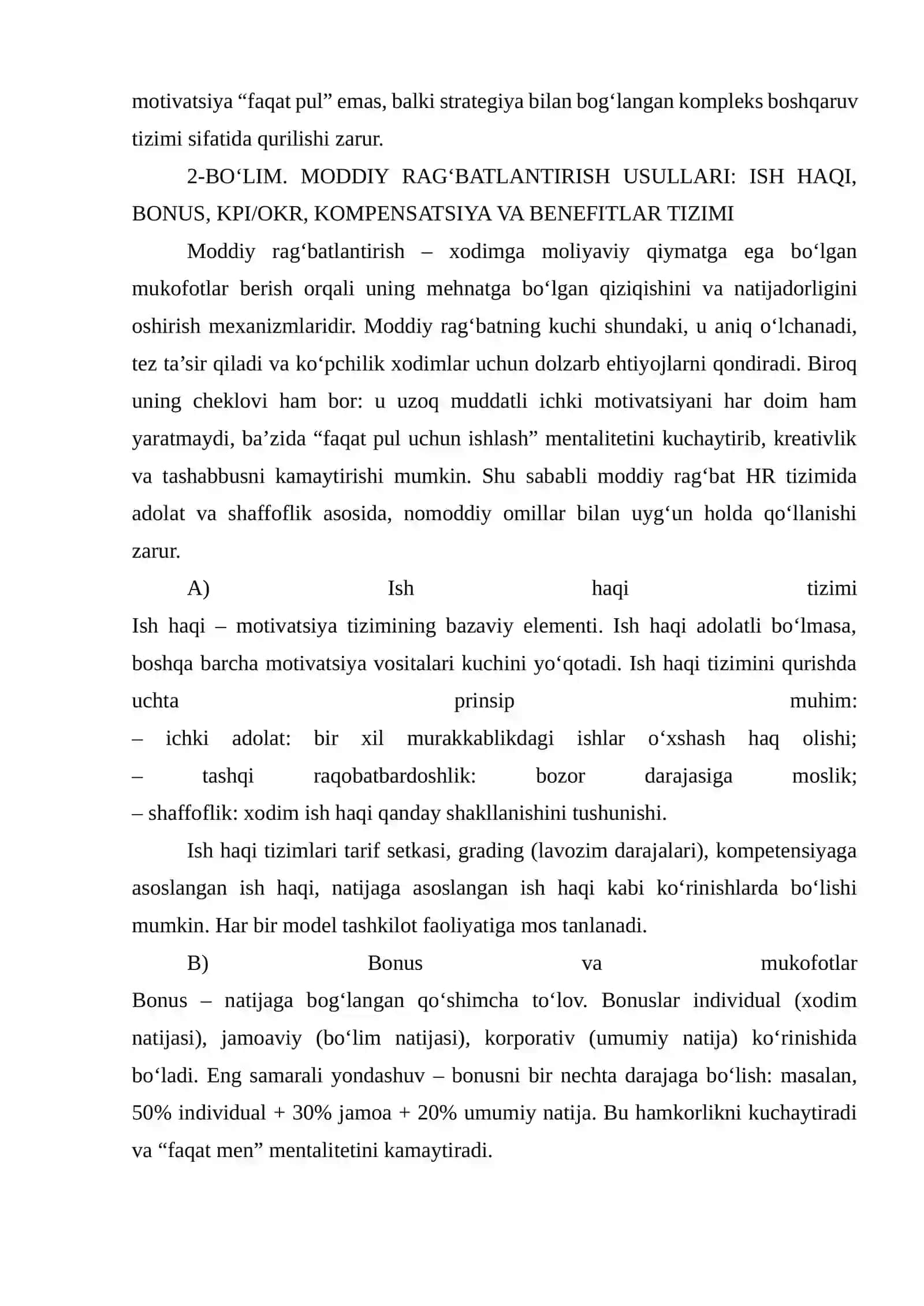 Xodimlarni rag‘batlantirish va motivatsiyalash usullari 3