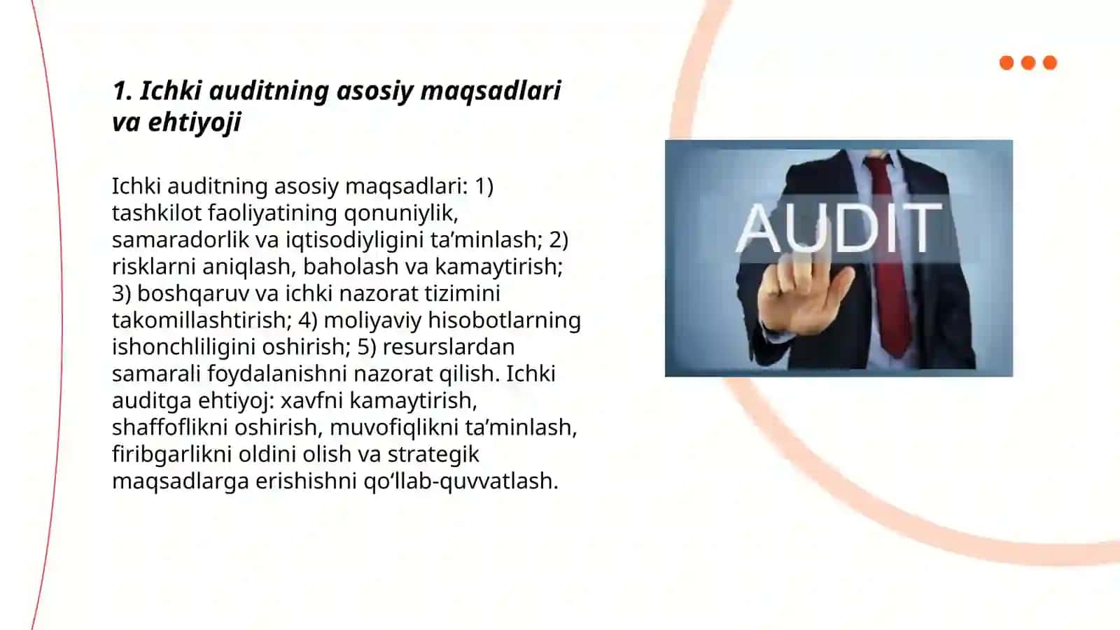 Ichki auditga bo'lgan ehtiyoj 3
