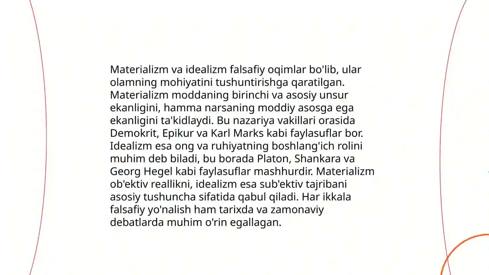 Materializm va idealizm 3