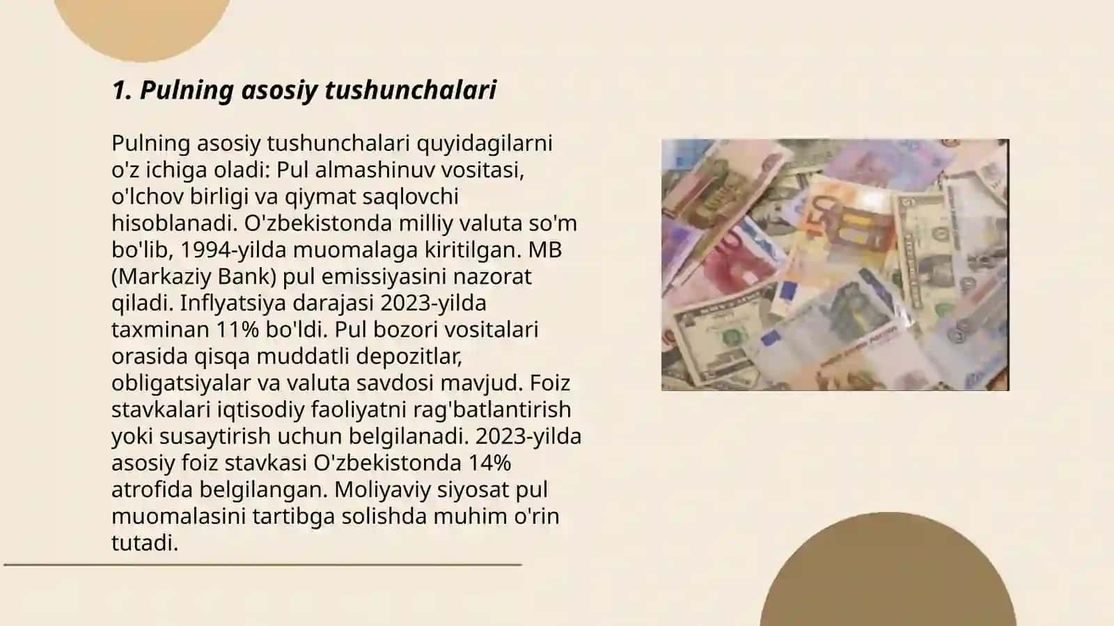 Pul nazariyasi 3