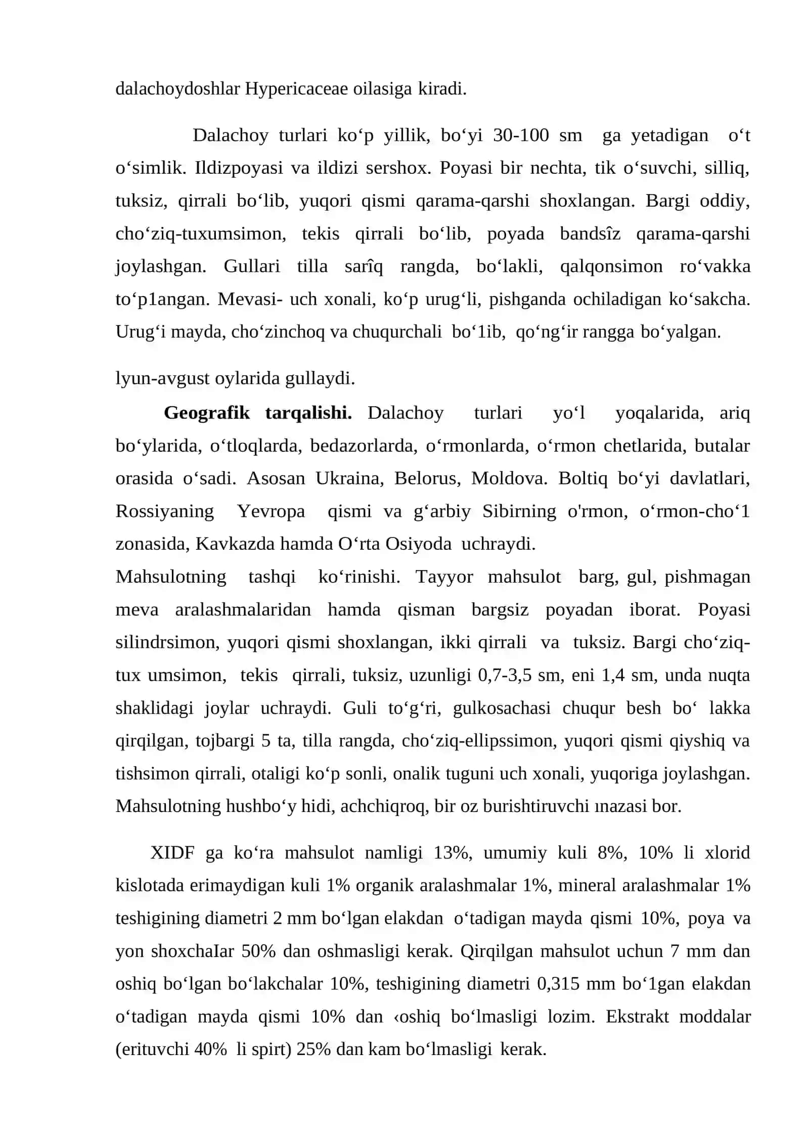 Dalachoy turini aniqlash usullari 3