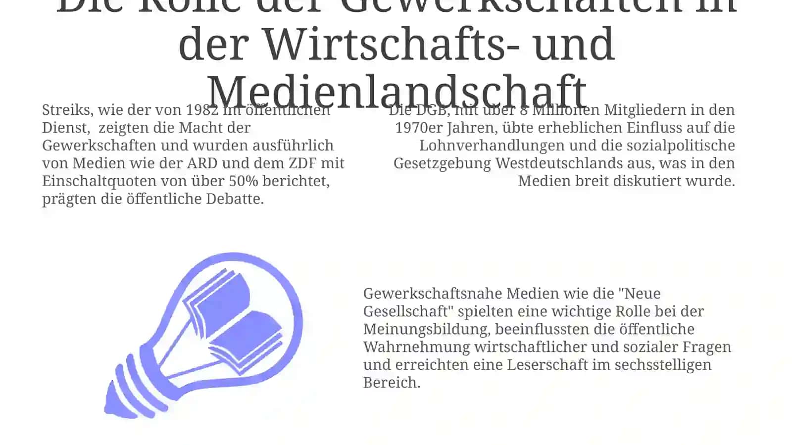 Die Rolle der Gewerkschaften in der Wirtschafts- und Medienlandschaft 3