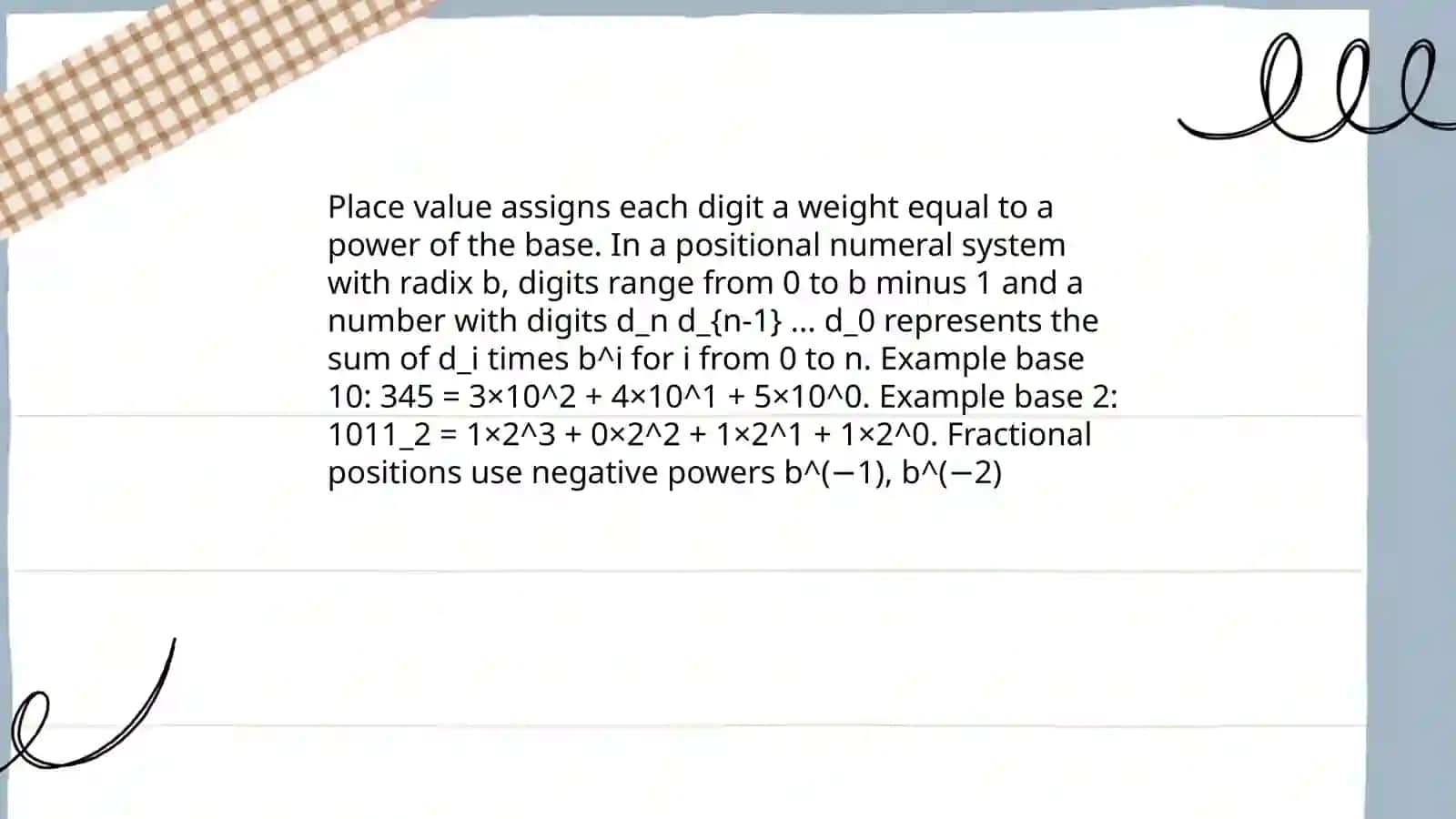 Numerals. Mathematical expressions 3