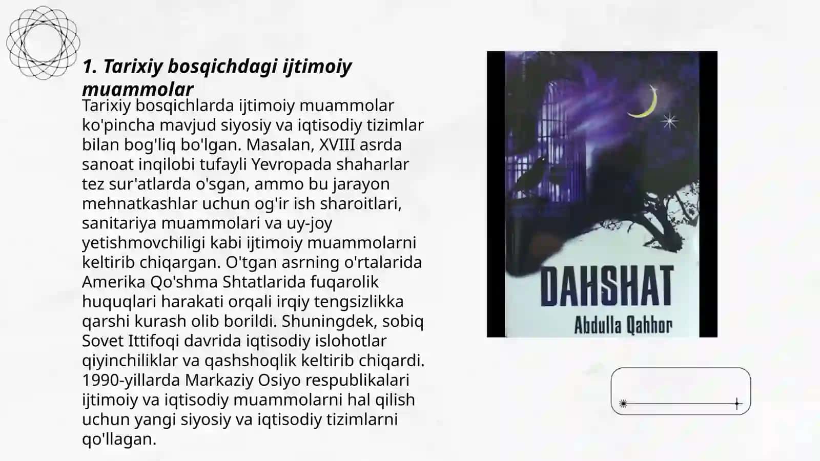 Abdulhamid Cho’lponning “Nonvoy qiz “ asari va Abdulla Qahhorning “ Dahshat” hikoyalarini taqqoslash 3
