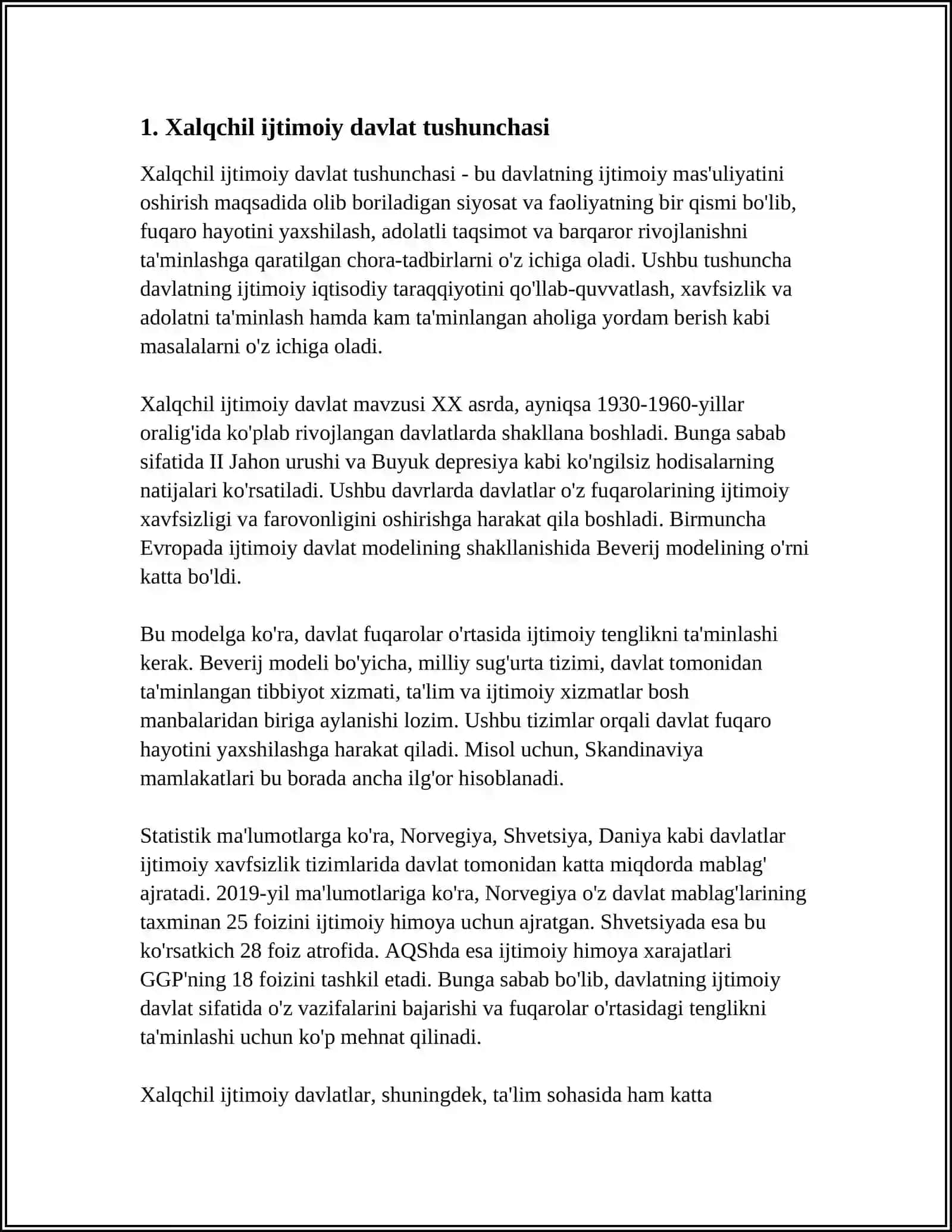 OʻZBEKISTON XALQCHIL IJTIMOIY DAVLAT GʻOYASINING TOMOYILLARI 3
