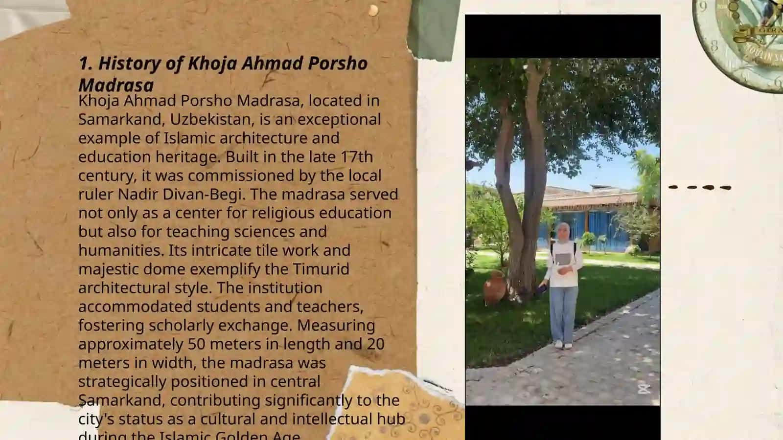 History of Khoja Ahmad Porsho Madrasa 3