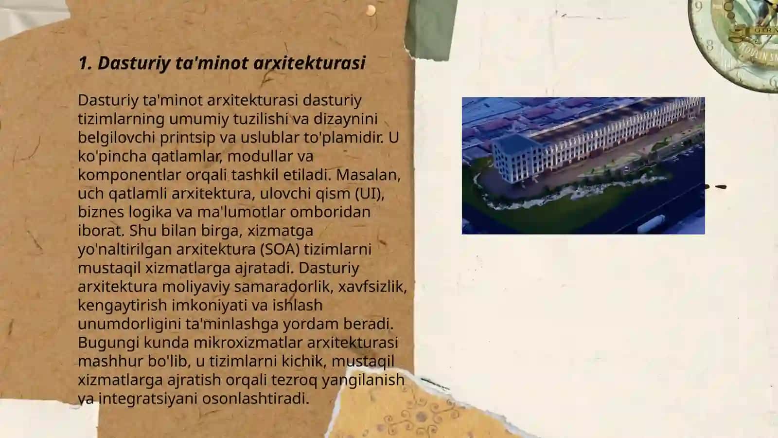 Dasturiy ta'minot arxitekturasi 3