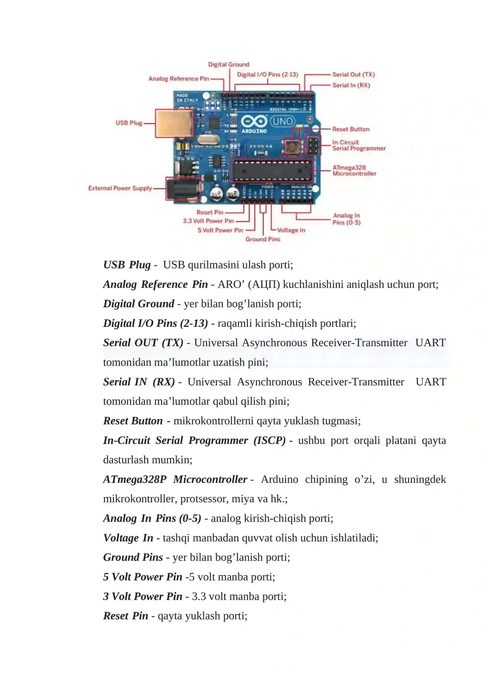 Arduino yordamida yorug‘lik diodini o‘chirib yoqish 3