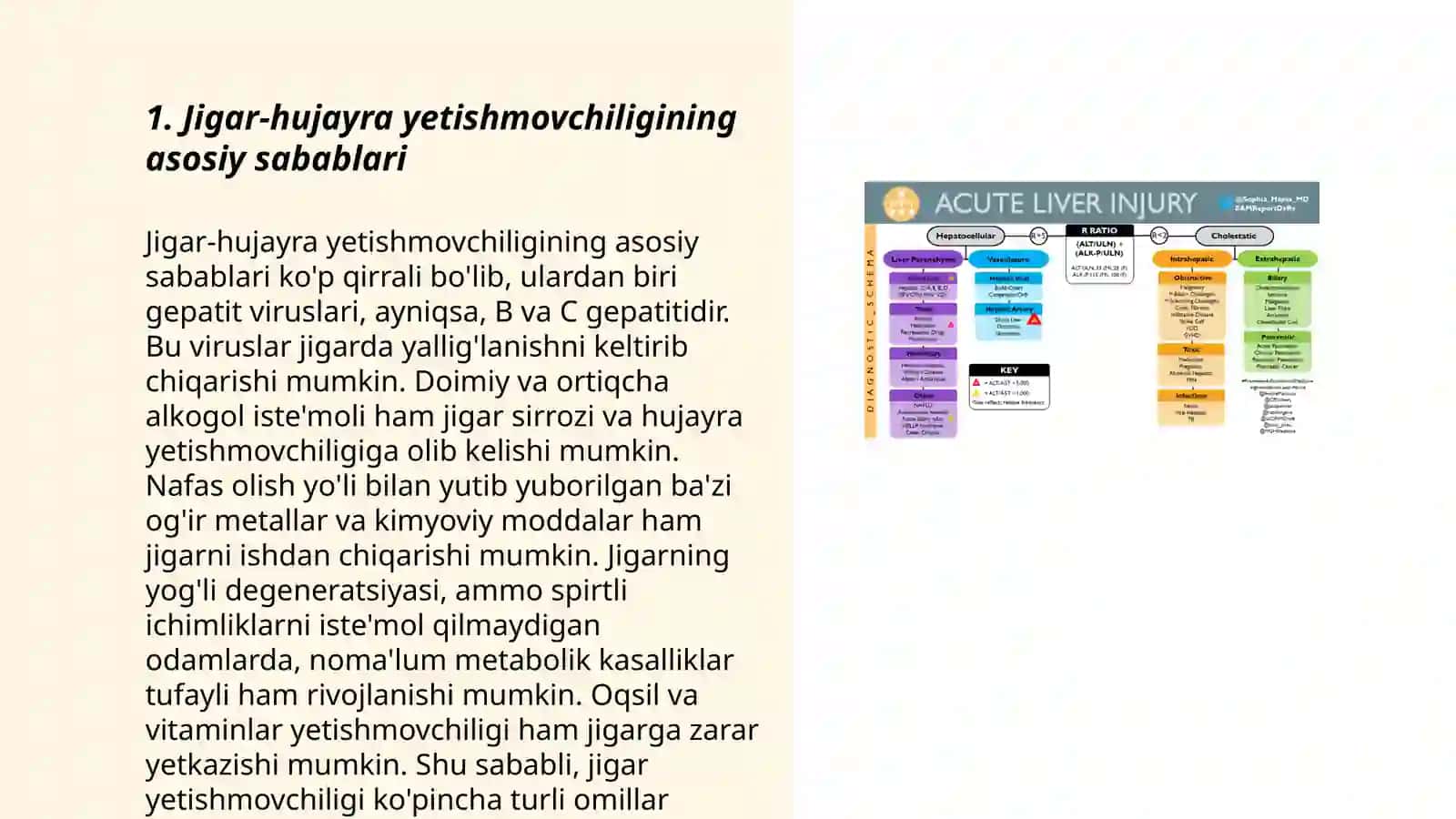 Jigar-hujayra yetishmovchiligi va jigar komasi vujudga kelishining biokimyoviy mexanizimlari va tashxisi 3