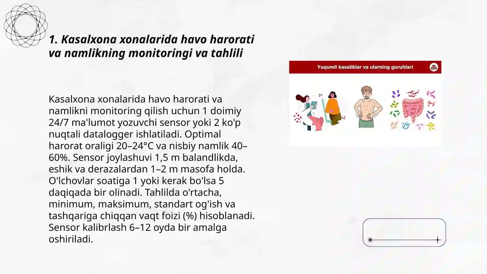 Kasalxona xonalarining mikroiqlimini oʻrganish va baholash 3