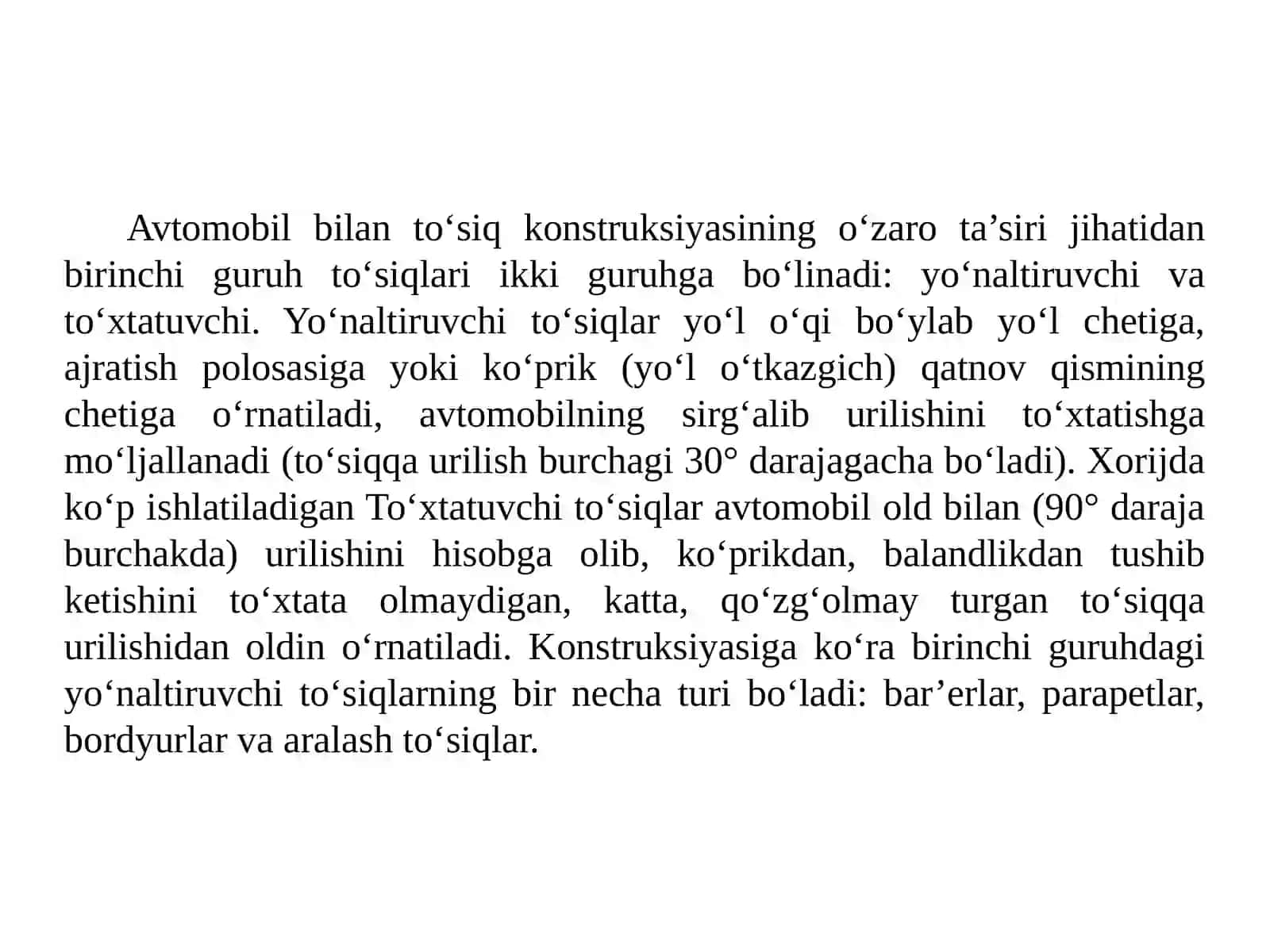 AVTOMOBIL YO‘LLARINI ARXITEKTURAVIY JIHOZLASH 3