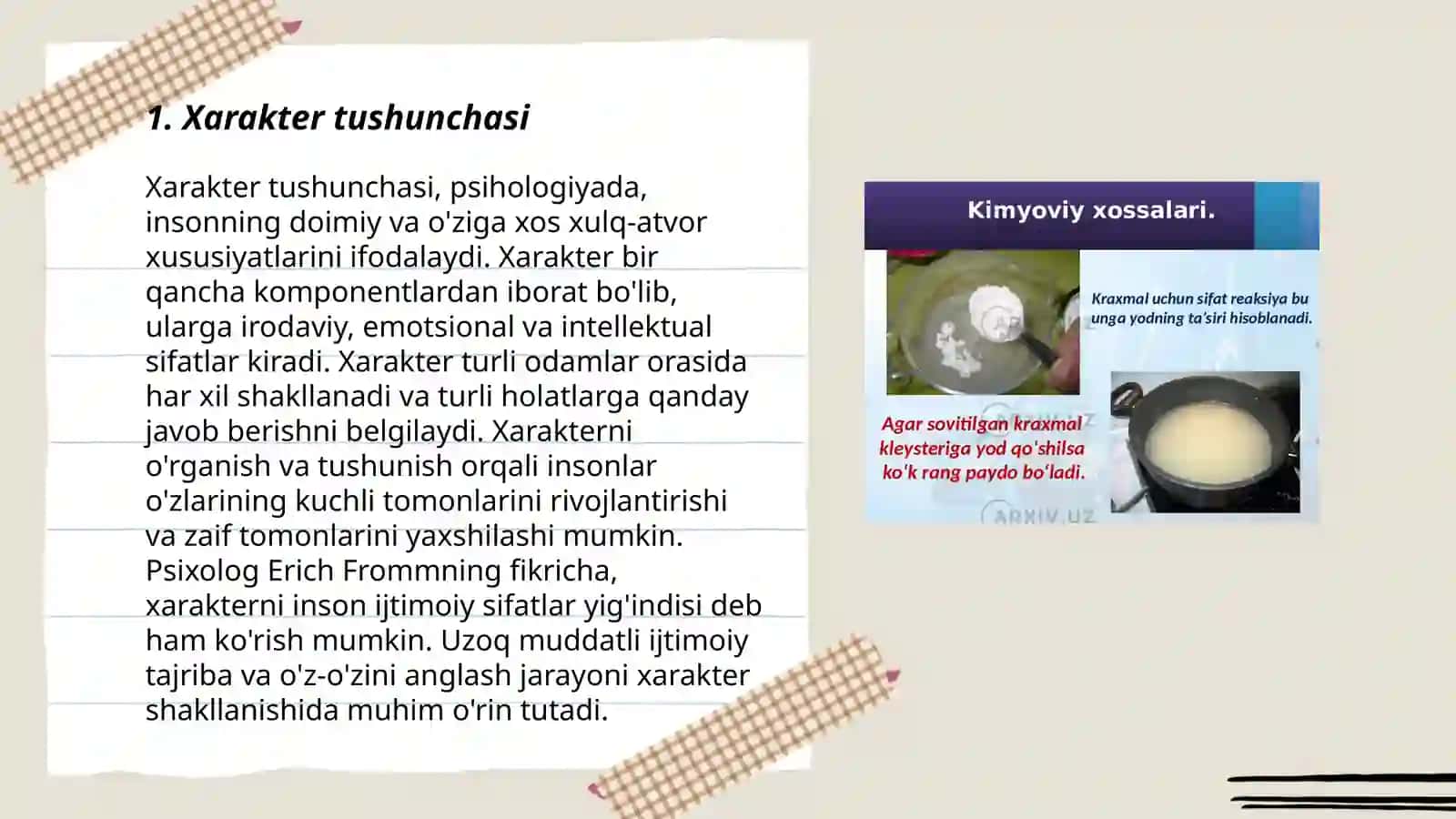 Xarakter va uning xossalari 3