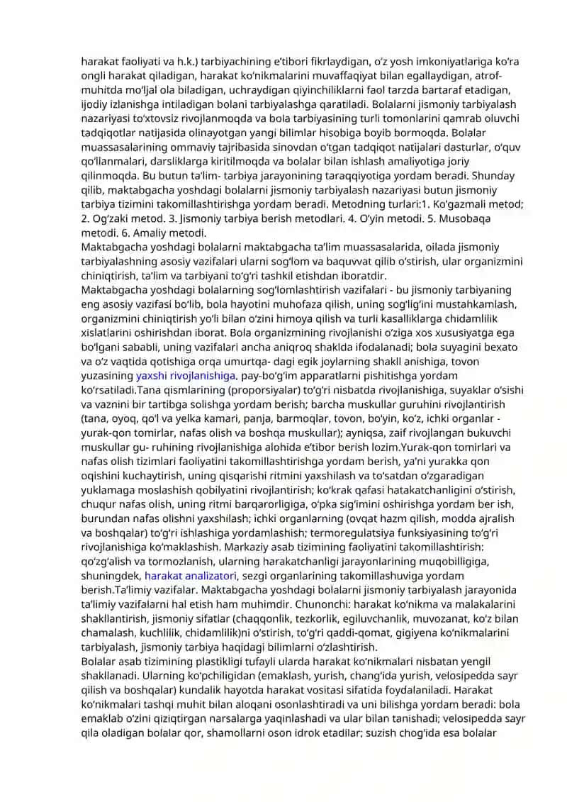 Maktabgacha ta’limda bolalarni jismoniy tarbiyalash metodikasi 3
