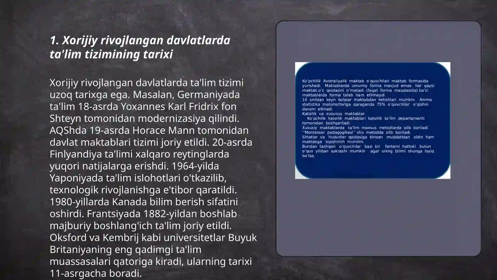 Xorijiy rivojlangan davlatlarda ta'lim tizimi 3