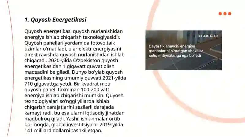 Quyosh Energetikasi 3