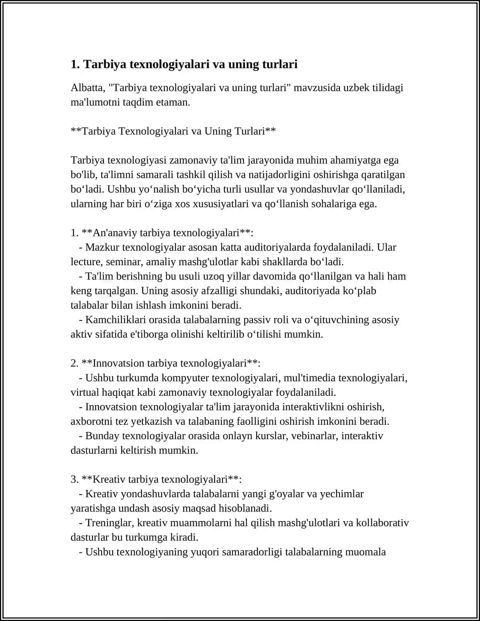 Tarbiya Texnologiyalari va Uning Turlari 3