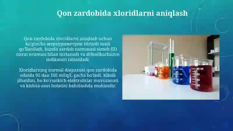 Titimetriya asoslari.Neytrallanish usulining kliniklabaratoryadaqo'llanilishi 3
