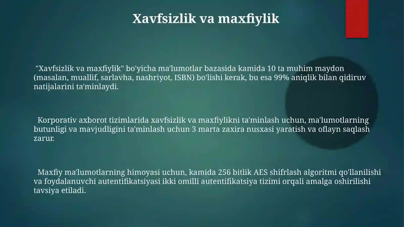 Korporativ Axborot Tizimlarida Qayta Ishlash Uchun Mo'ljallangan Minimal Bibliografik Yozuv Tarkibi 3