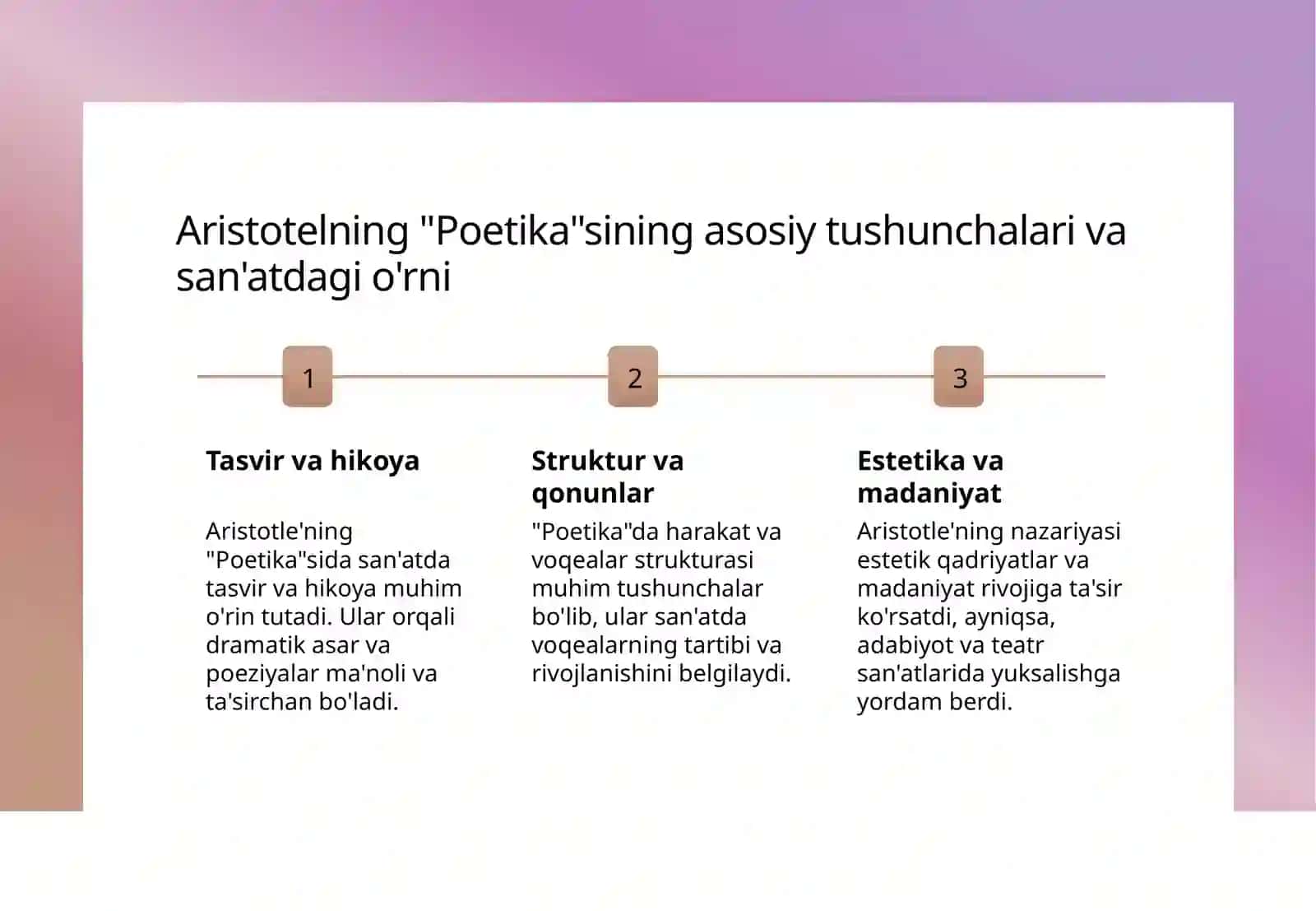 Aristotelning "Poetika" asari va so'z san'ati 3