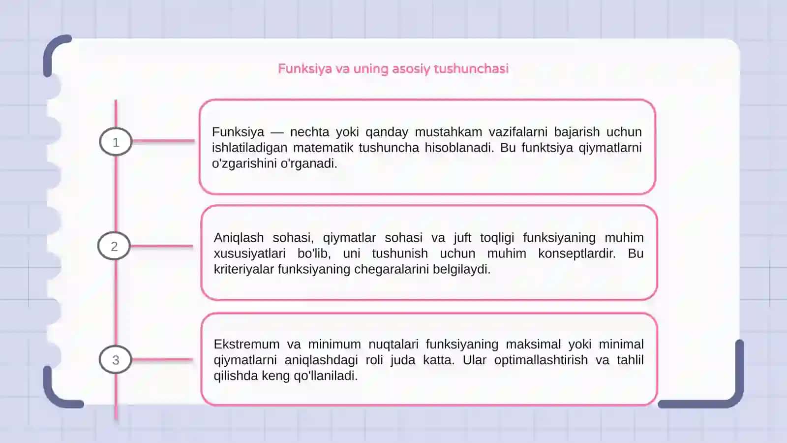 Funksiyalar va ularning xususiyatlari 3