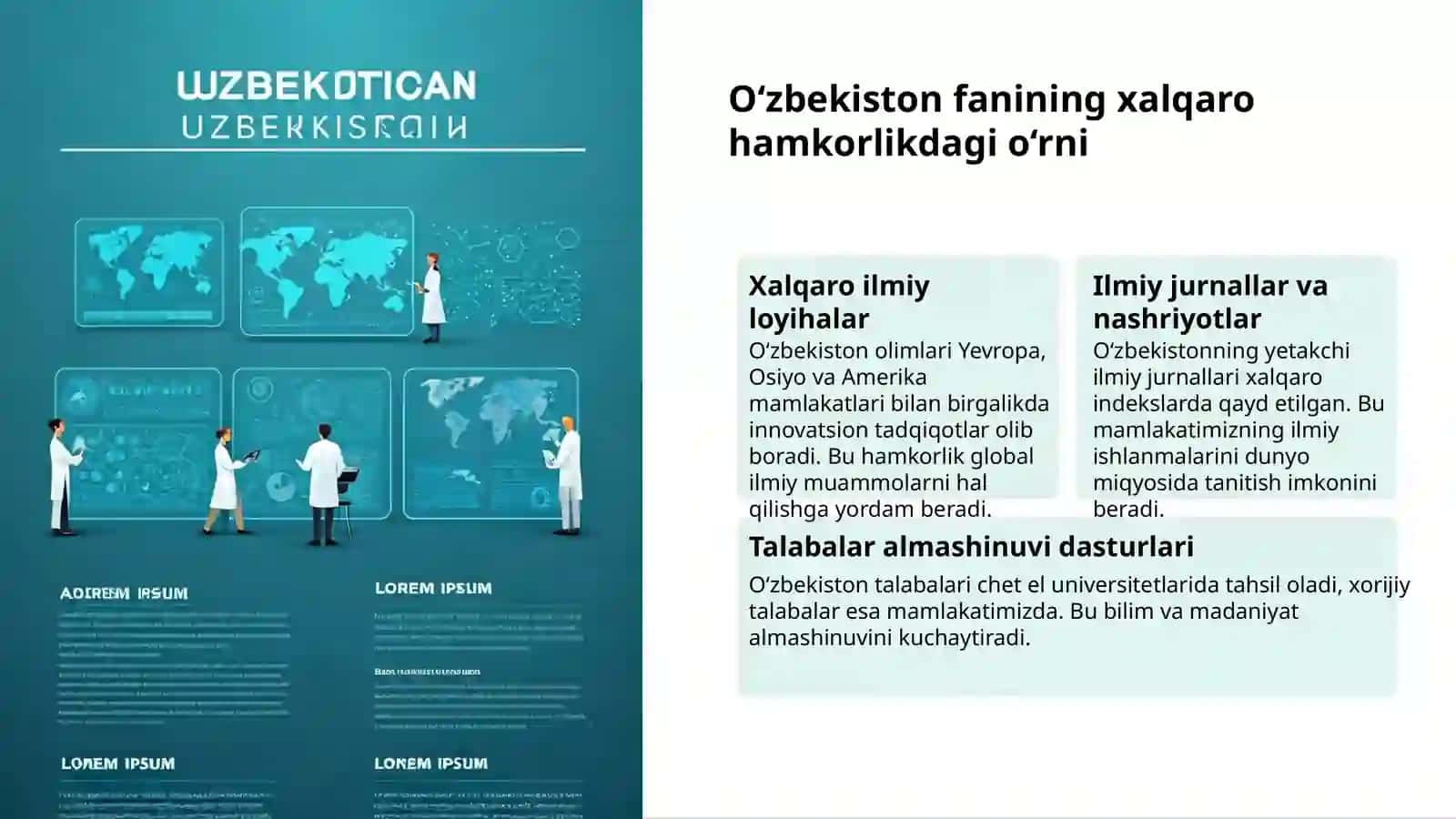 O‘zbekistonda ilm-fan: 11-sinf 3