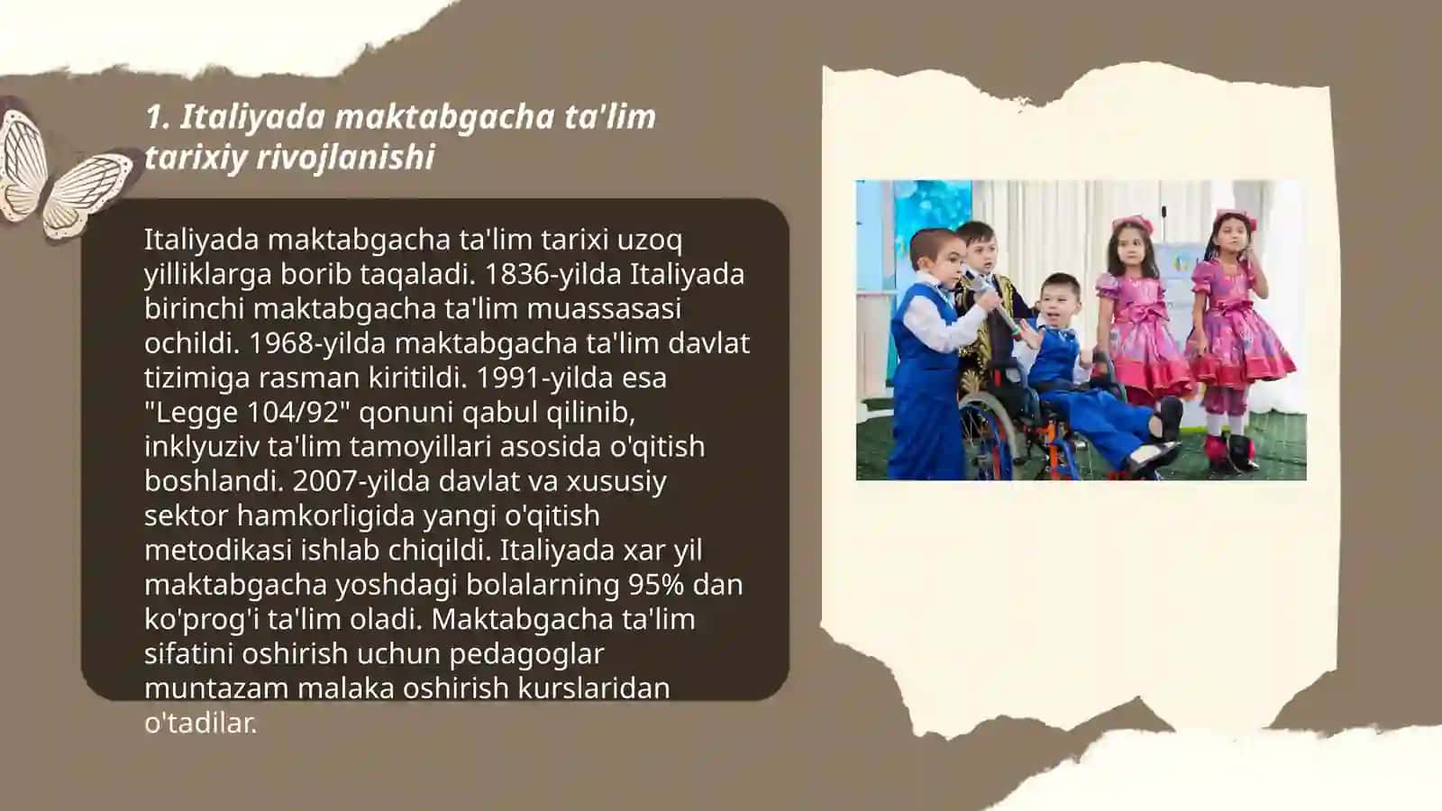 Italiya maktabgacha ta‘lim tizimi 3