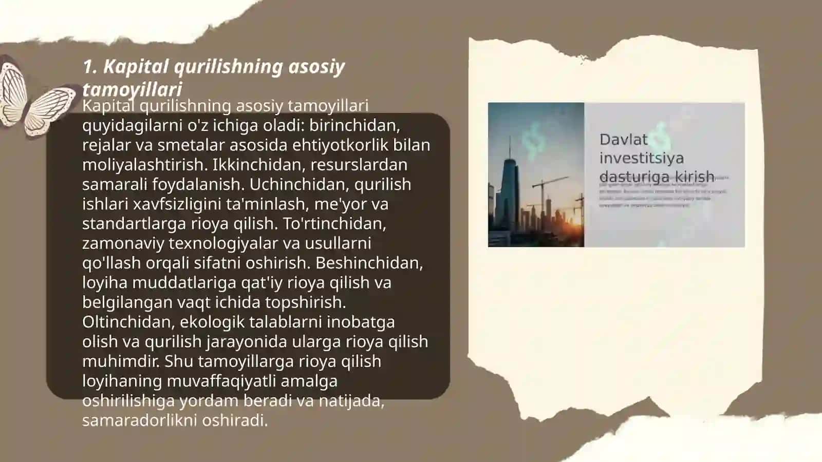 Kapital qurilishning asosiy tamoyillari 3