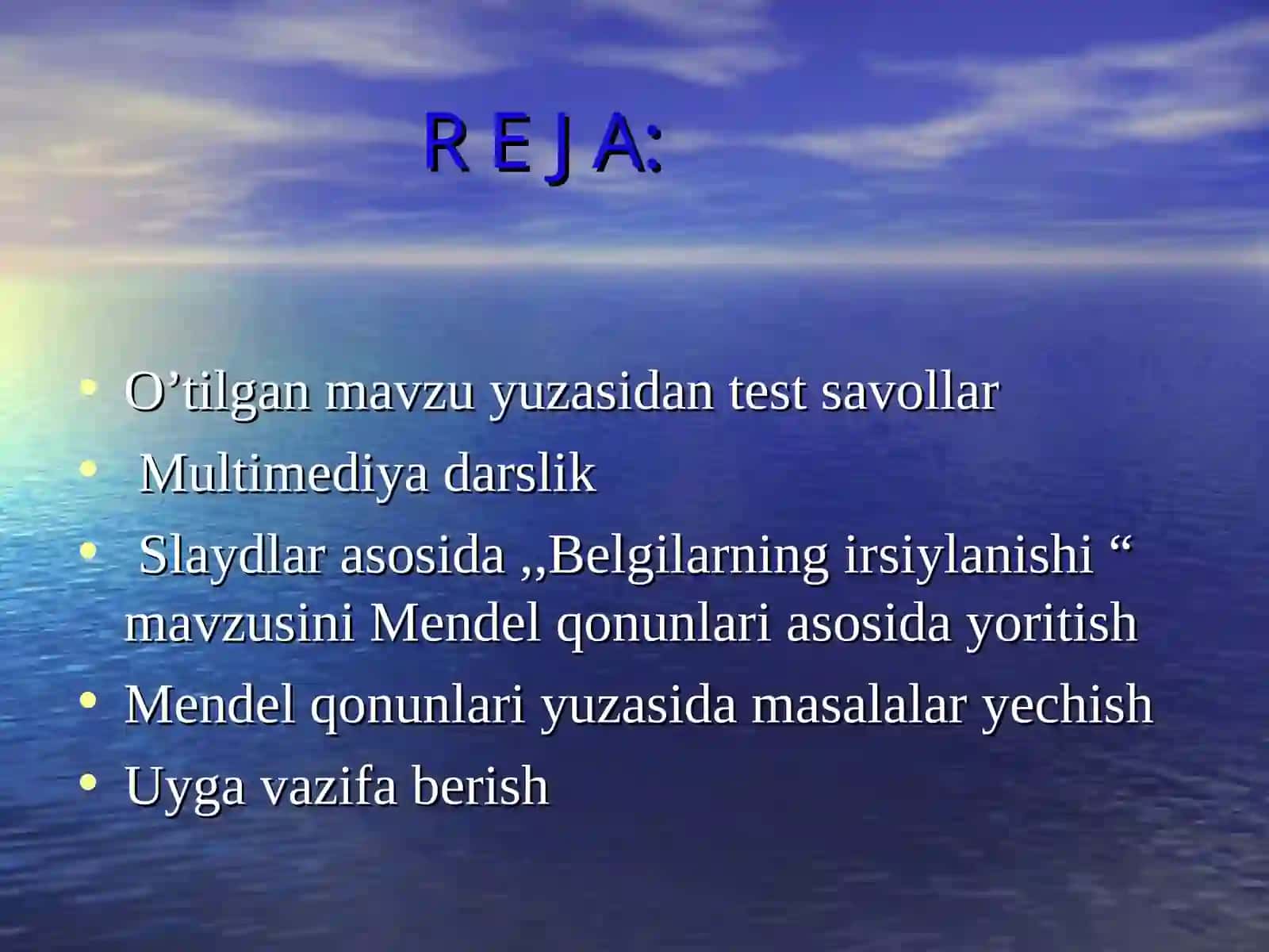 belgilarning irsiylanishi 3