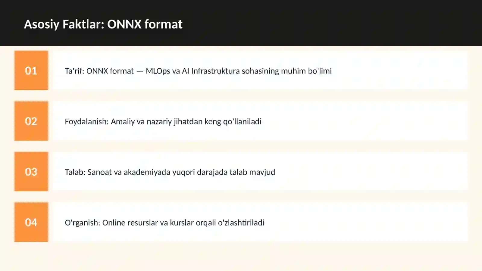 ONNX format 3