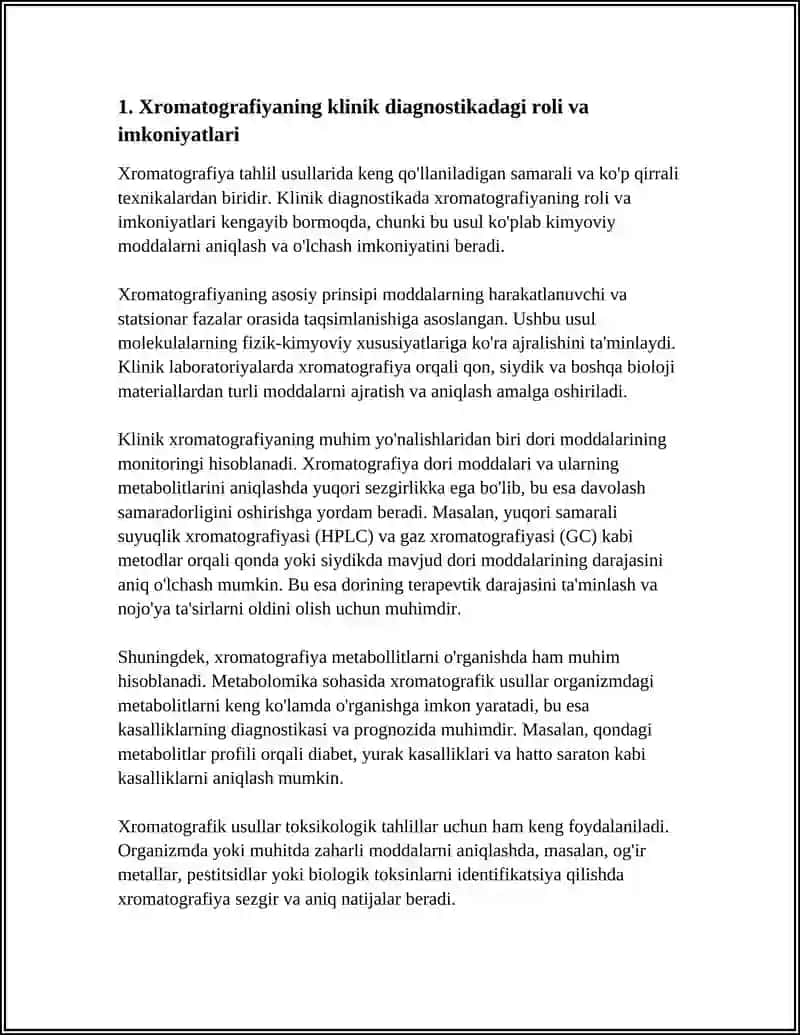XROMATOGRAFIYANING TIBBIY IZLANISHDAGI IMKONIYATLARI 3