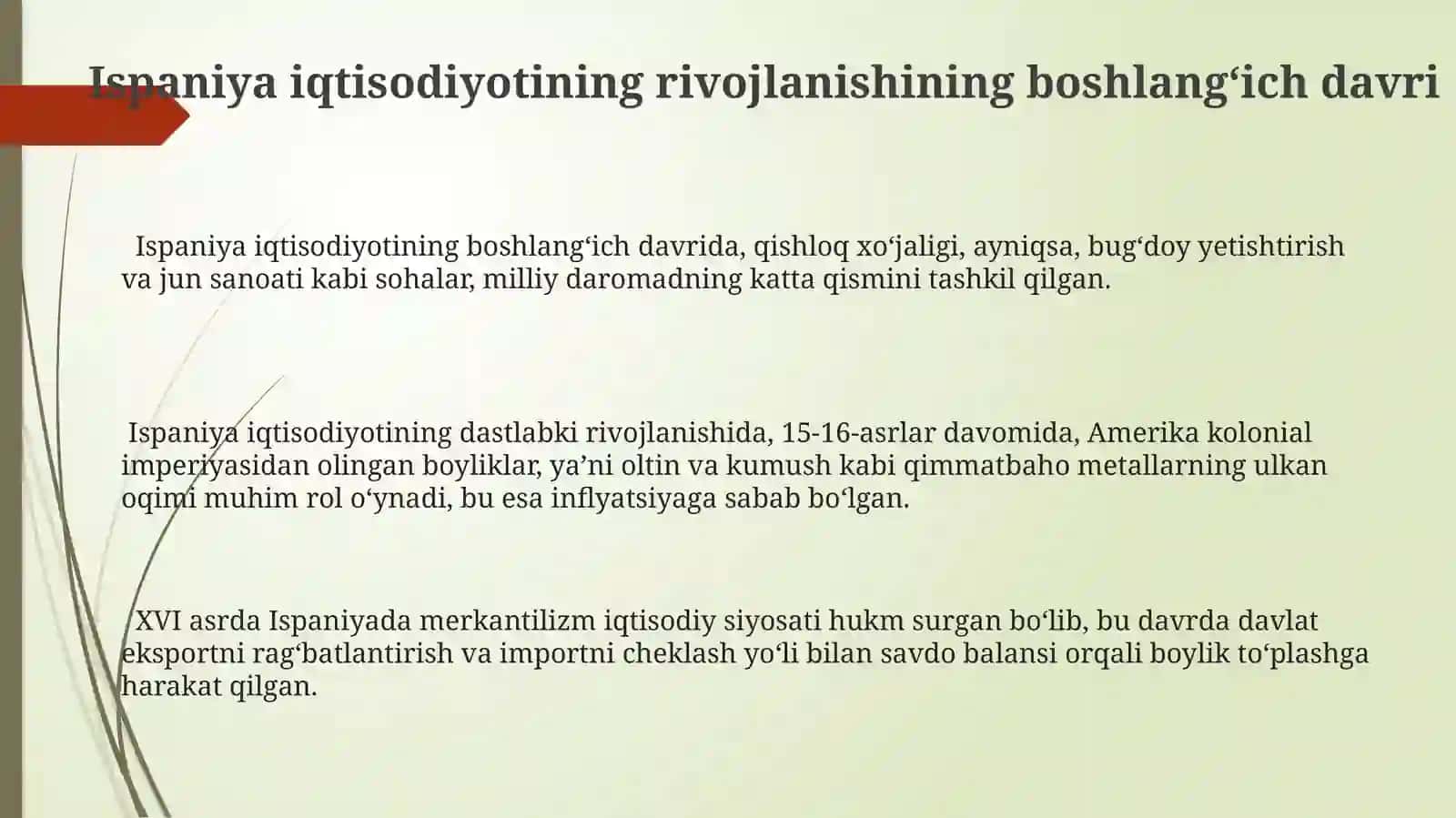 Ispaniyaxo‘jaliginingrivojlanishxususiyatlari 3