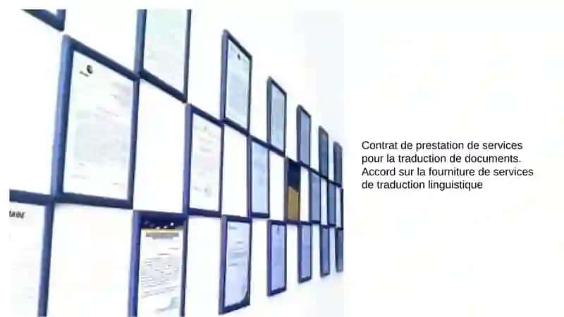 Contrat de prestation de services pour la traduction de documents 3