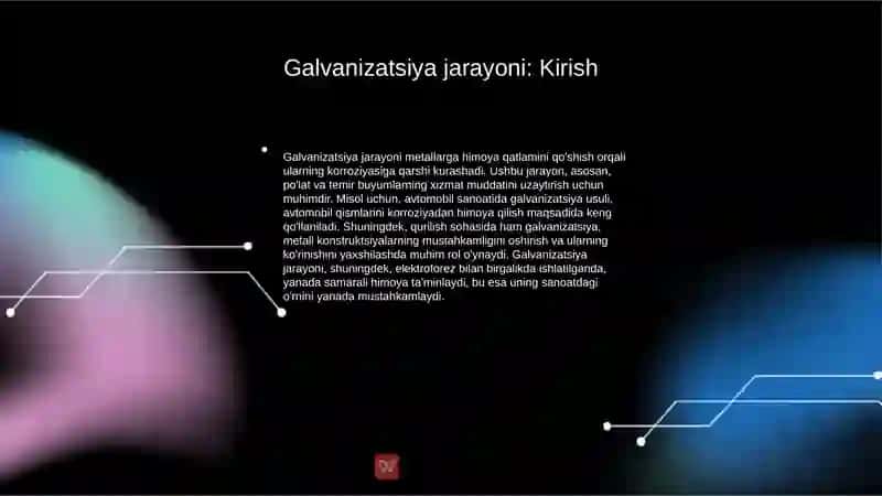 Galvanizatsiya va eletroforez uchun apparatlarning ishlash prinsipini oʻrganish 3
