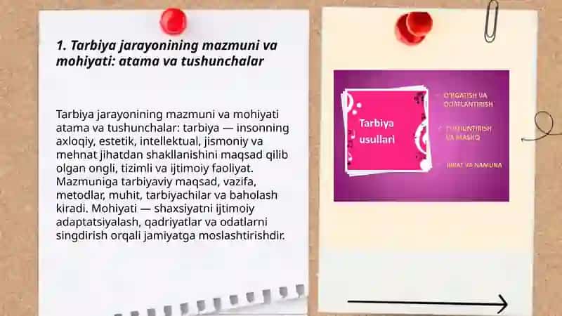 Tarbiya jarayoning mazmun va mohiyati 3