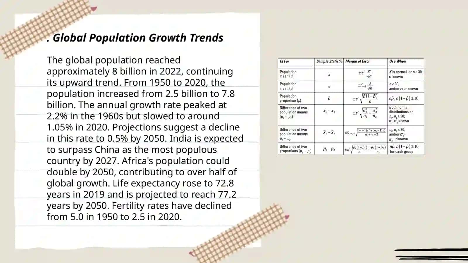 Talking about statistics (number proportions trends 3