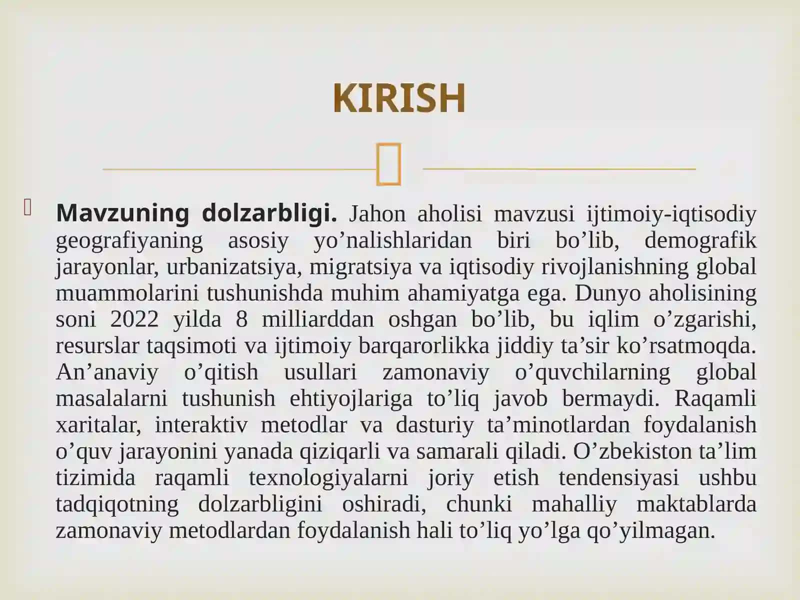 Geografiya va Tabiiy fan o'qitish metodikasi 3