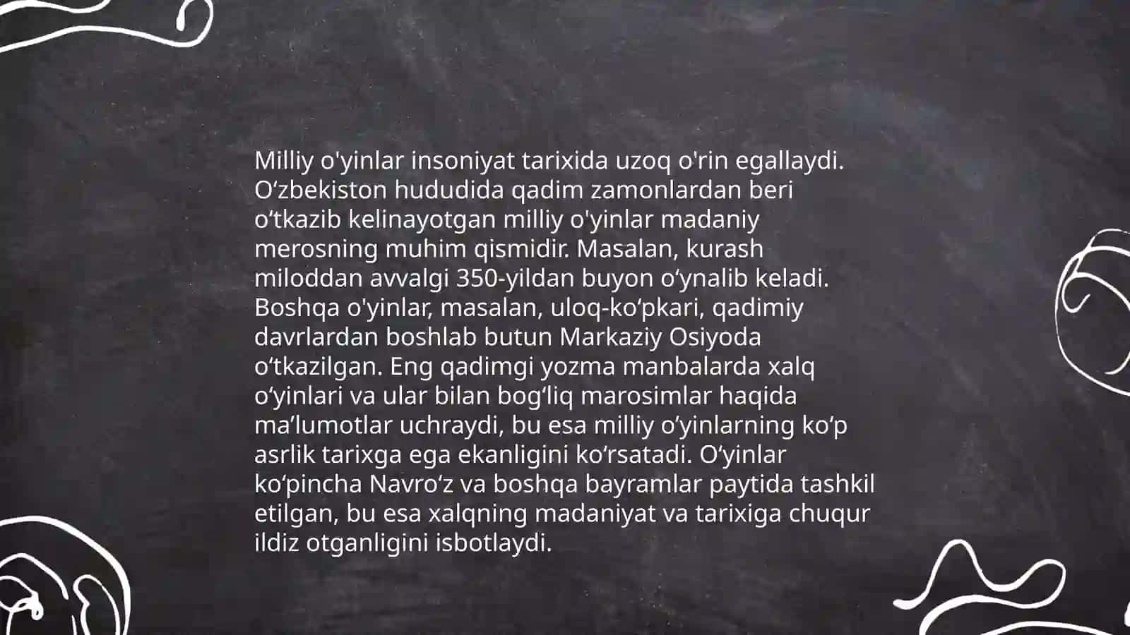 Milliy va harakatli o'yinlar orqali sport o'yinlari elementalrini o'rganish 3