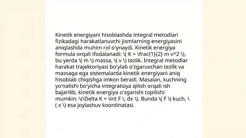 Kinetik va potensial energiya 3