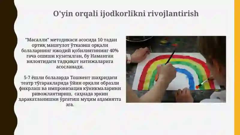 O'yin orqali ijodkorlikni rivojlantirish 3