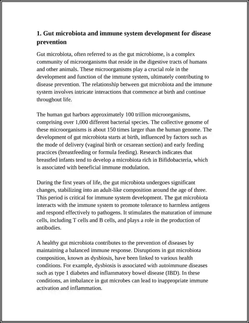 The Role of Gut Bacteria in Desease Prevention 3