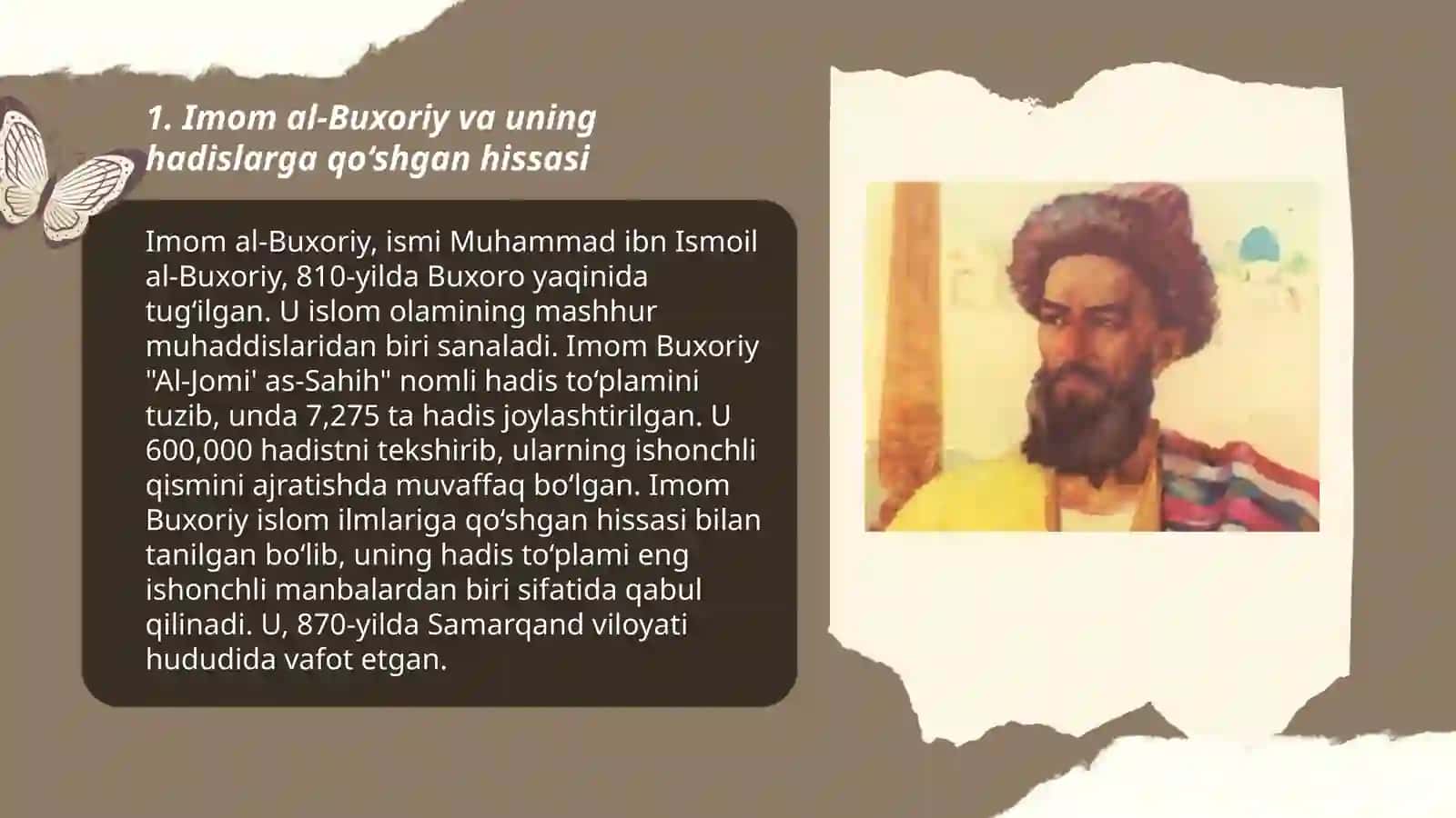 Imom al-Buxoriy va uning hadislarga qo‘shgan hissasi 3