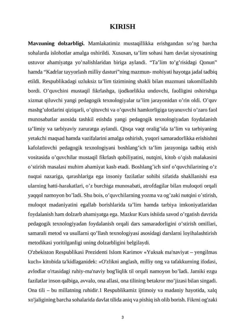 Savod o’rgatish davrida bo’g’in  ustida ishlash 3