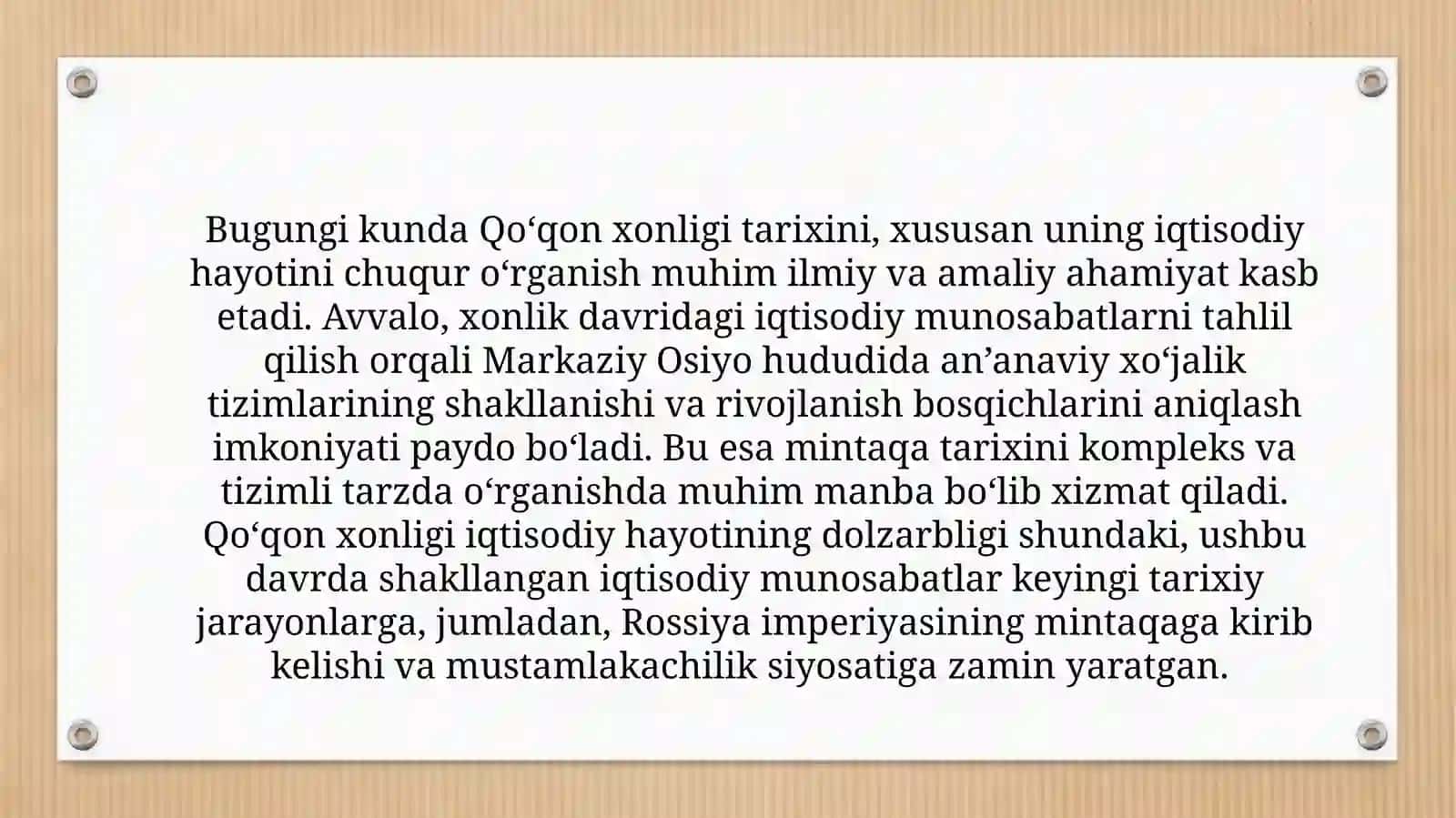 Kurs ishi "Qo‘qonxonligi tarixi" 3