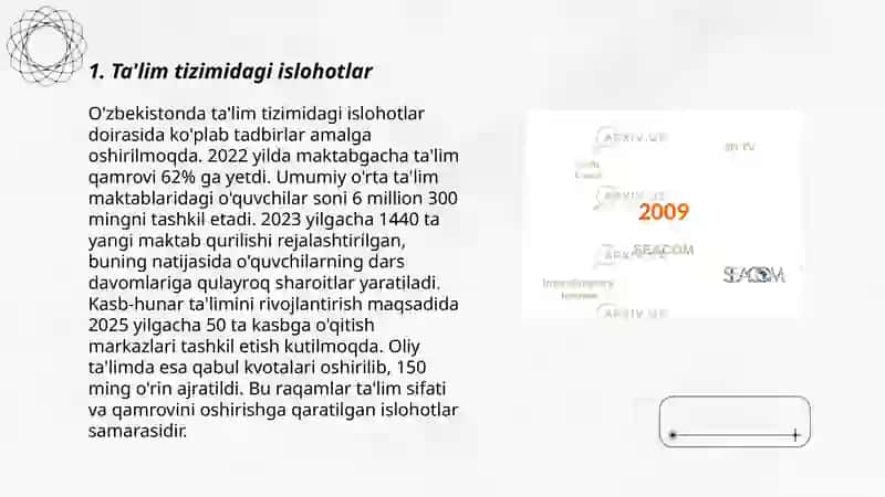 Ta'lim tizimidagi islohotlar 3